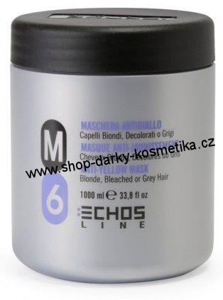Echosline maska na vlasy proti žloutnutí vlasů M6 1000ml