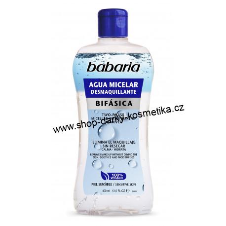 BABARIA TWO-PHASE MICELLAR WATER MAKE-UP REMOVER 400ml