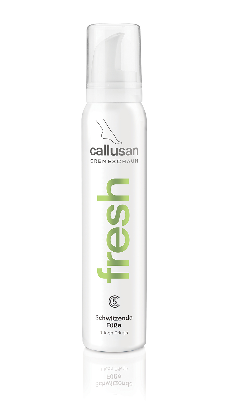 CALLUSAN FRESH - krémová pěna pro vlhké a potící se nohy 125ml